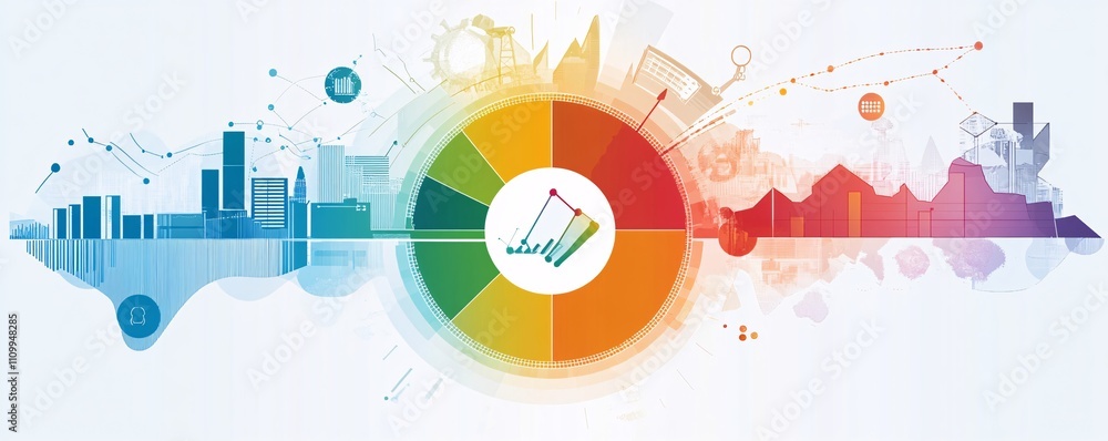 Obraz premium Visualize credit exposure across different sectors