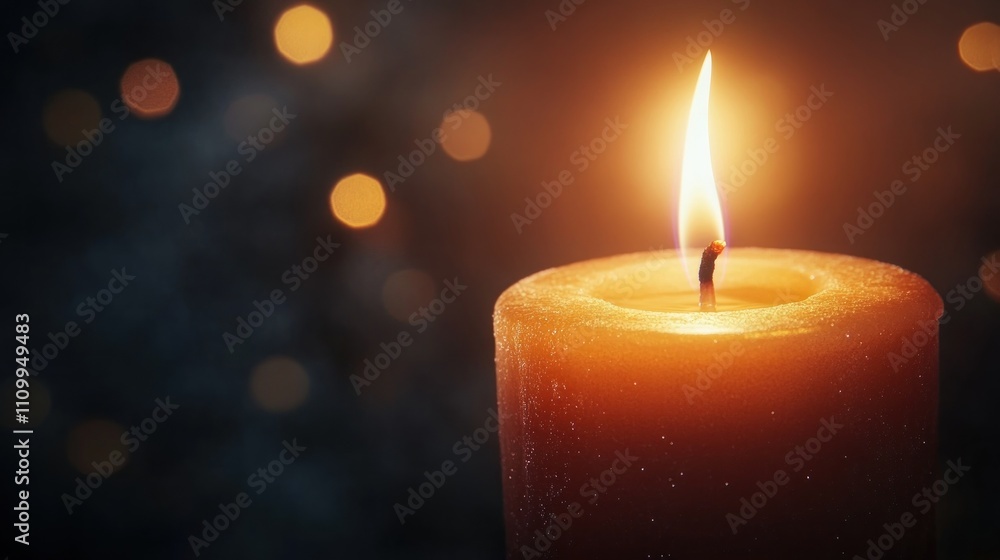 A Single Candle Flame A Single Candle Flame