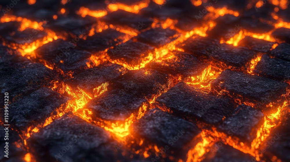 The beautiful close-up of flames on the burnt brick, with orange flames burning fiercely, creates a dramatic scene with intense heat and bright flames, showcasing the primitive power of flames. The beautiful close-up of flames on the burnt brick, with orange flames burning fiercely, creates a dramatic scene with intense heat and bright flames, showcasing the primitive power of flames.