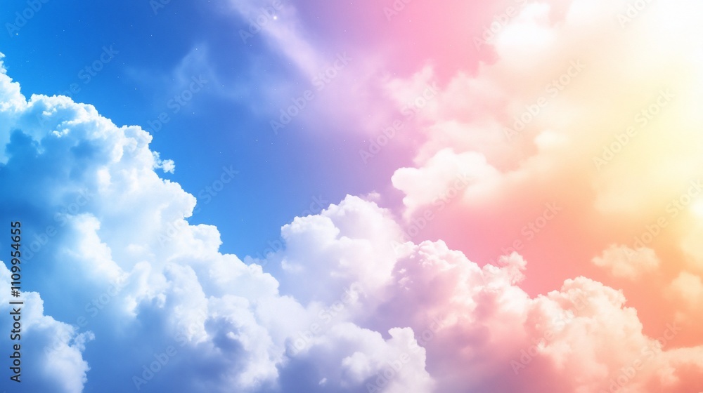 Serene clouds in a gradient sky, evoking calm and tranquility. Serene clouds in a gradient sky, evoking calm and tranquility.
