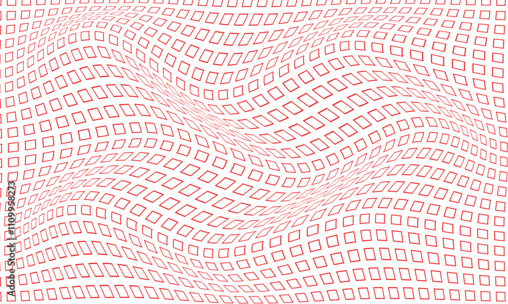 abstract monochrome geometric red square shape outline wave pattern can be used background. abstract monochrome geometric red square shape outline wave pattern can be used background.