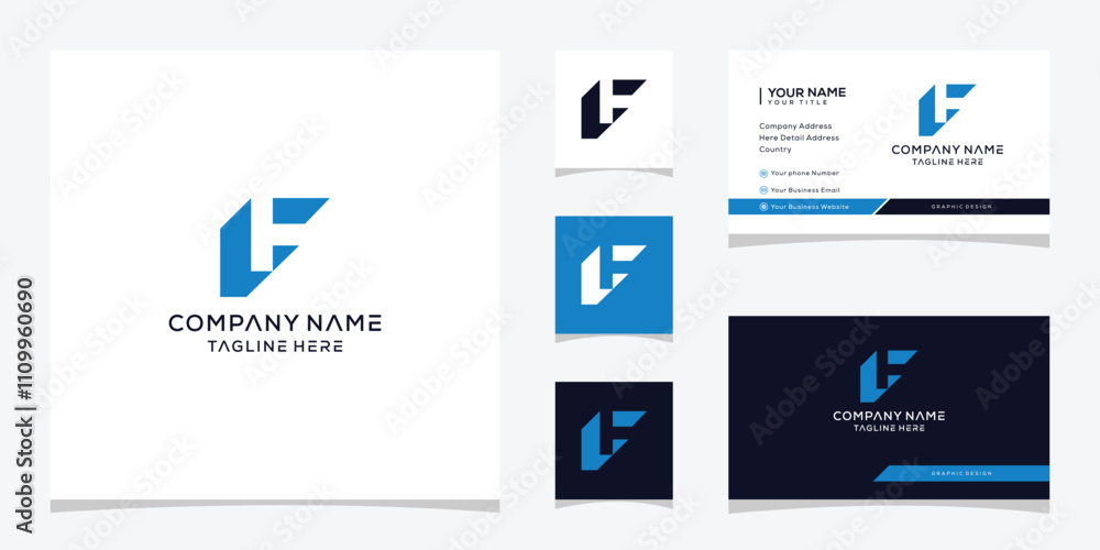 abstract letter F logo design graphic vector abstract letter F logo design graphic vector