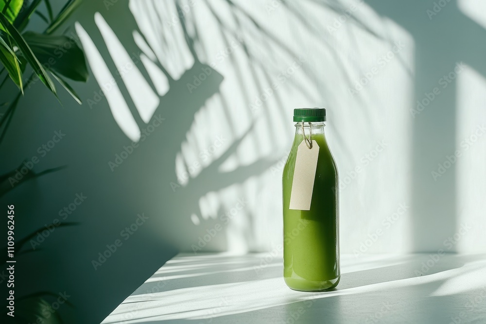 Fresh Green Juice with Minimalist Design and Natural Light Fresh Green Juice with Minimalist Design and Natural Light