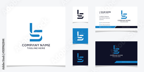 creative letter LS logo design graphic vector