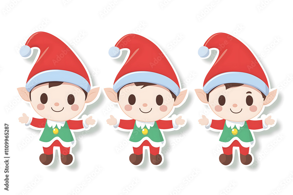 Cute 3D Elf Illustration for Stickers or Designs Cute 3D Elf Illustration for Stickers or Designs
