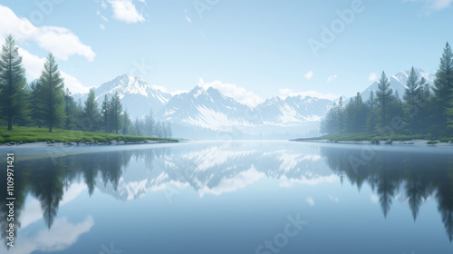 lake in the mountains