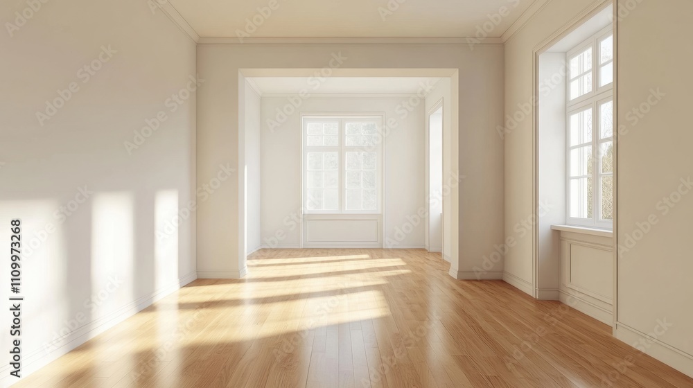 Bright and Spacious Room with Natural Light and Wooden Flooring Bright and Spacious Room with Natural Light and Wooden Flooring