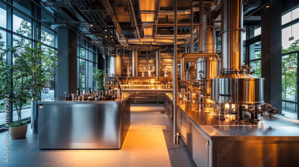 Modern Distillery: Stainless Steel Grappa Production Modern Distillery: Stainless Steel Grappa Production