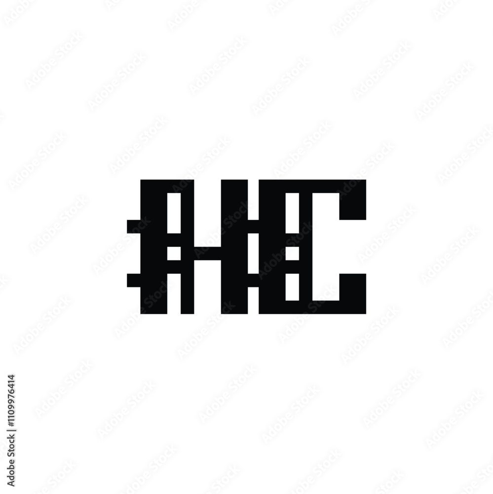 HC monogram logo design letter text name symbol monochrome logotype alphabet character simple logo HC monogram logo design letter text name symbol monochrome logotype alphabet character simple logo