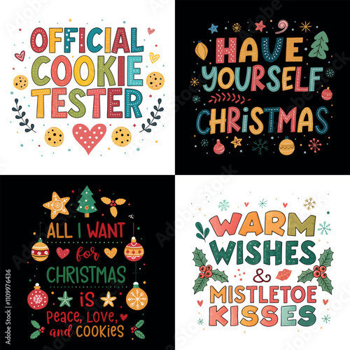 Merry Christmas T-shirt design Bundle