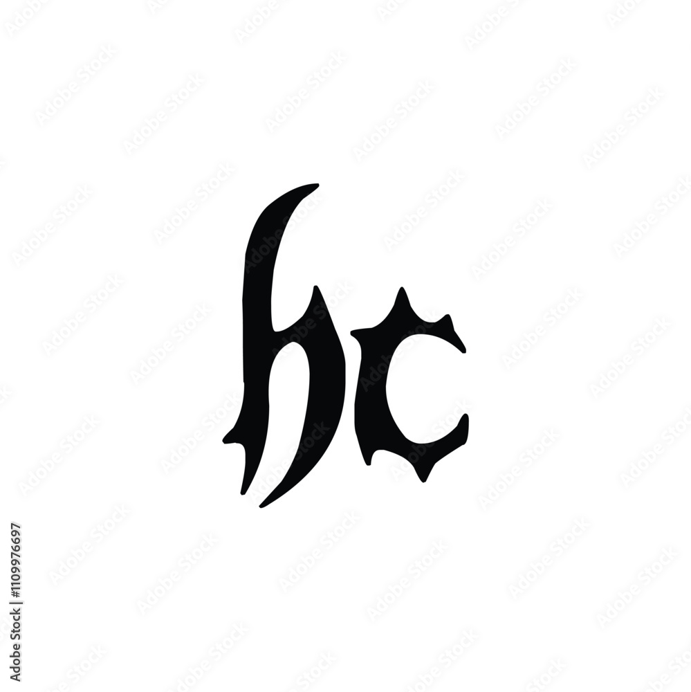 HC monogram logo design letter text name symbol monochrome logotype alphabet character simple logo HC monogram logo design letter text name symbol monochrome logotype alphabet character simple logo