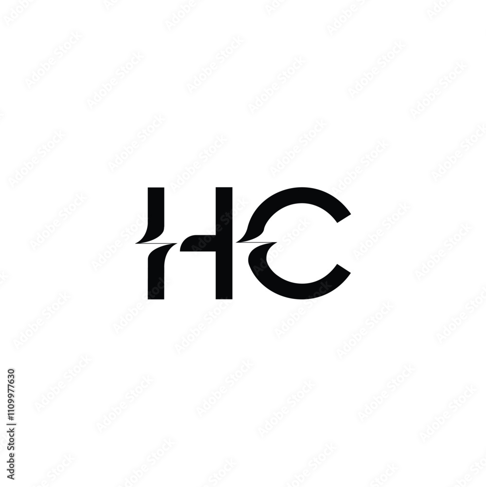 HC monogram logo design letter text name symbol monochrome logotype alphabet character simple logo HC monogram logo design letter text name symbol monochrome logotype alphabet character simple logo