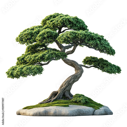 japanese bonsai isolated