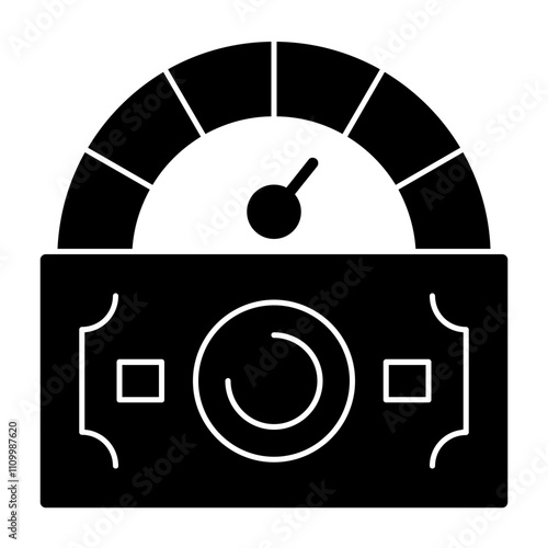 Credit score Solid Icon Style