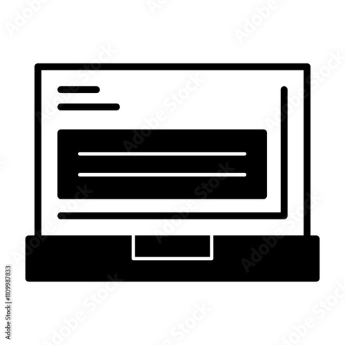 Laptop Solid Icon Style