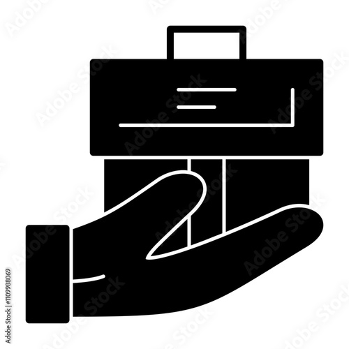 Handover Solid Icon Style