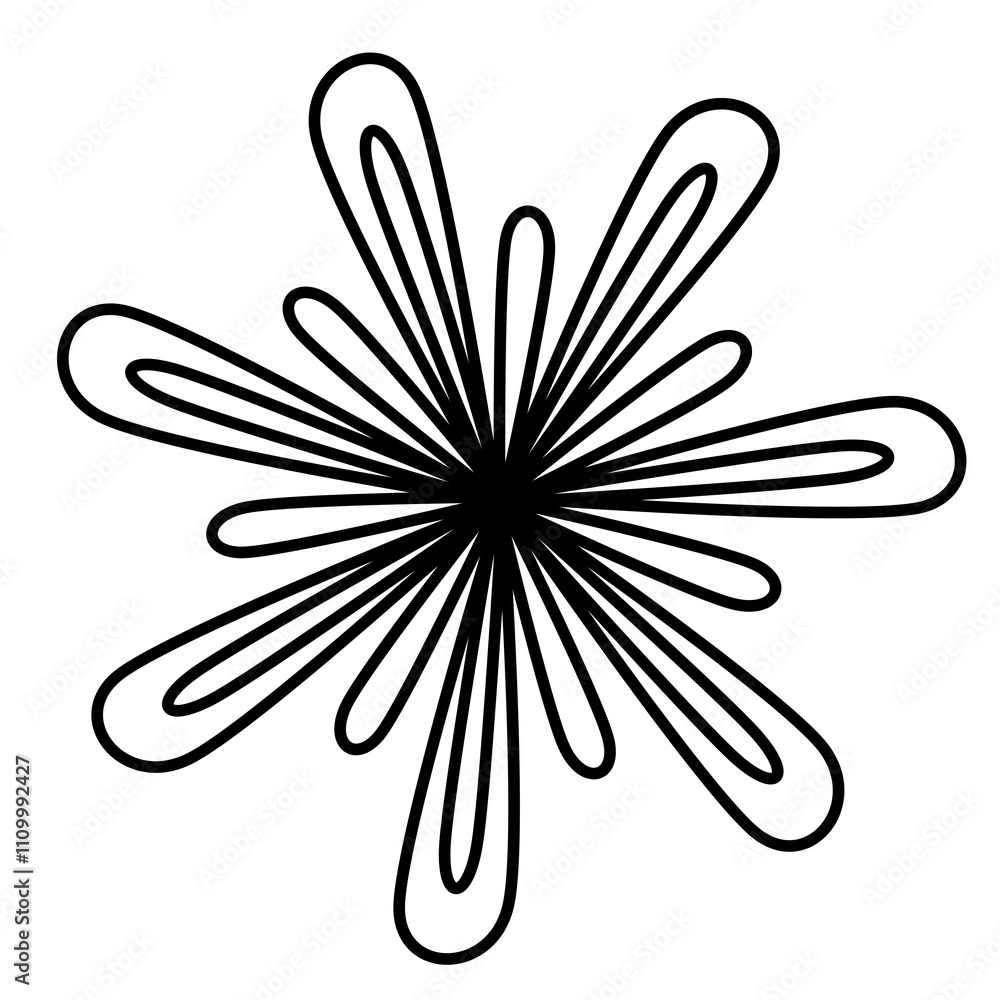 Flower hand draw line illustration for decoration pattern or creative idea Flower hand draw line illustration for decoration pattern or creative idea