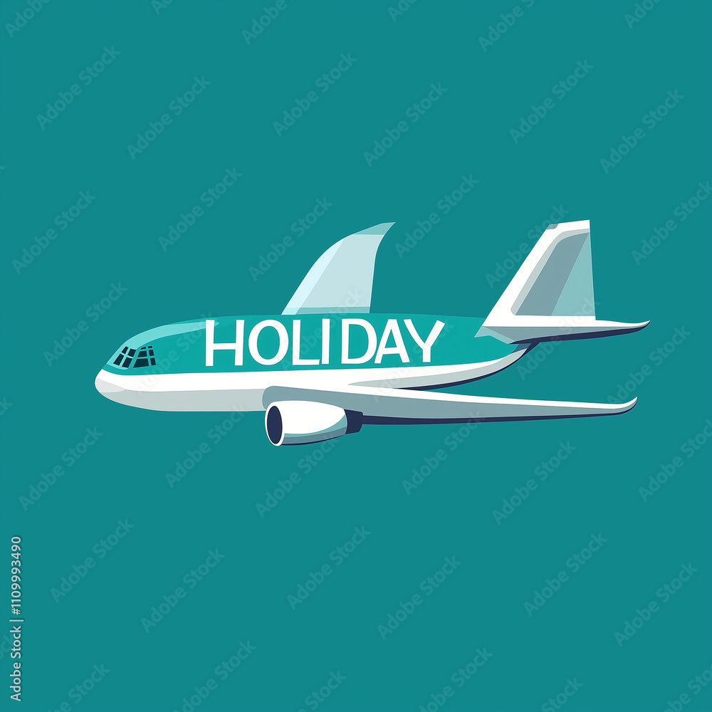 The suitcase and airplane display for Holiday mood The suitcase and airplane display for Holiday mood