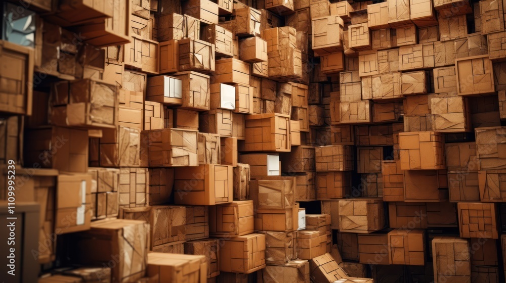 Abstract Cardboard Wall Abstract Cardboard Wall
