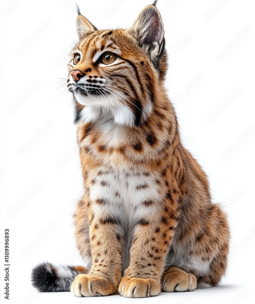 Obraz premium A Close-Up Portrait of a Bobcat