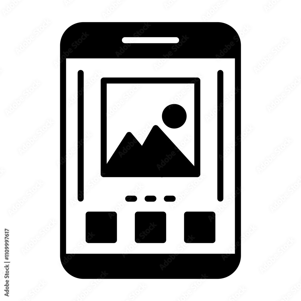 Image Solid Icon Style Image Solid Icon Style