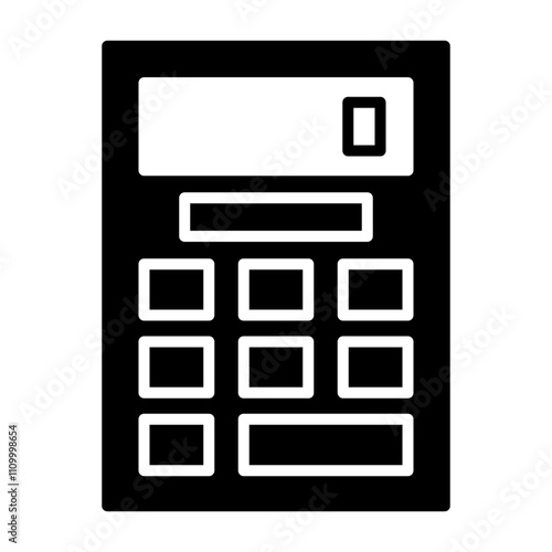 Calculator Solid Icon Style