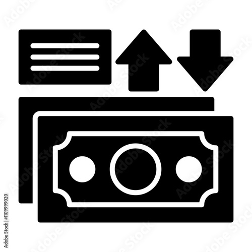 Tax refund Solid Icon Style