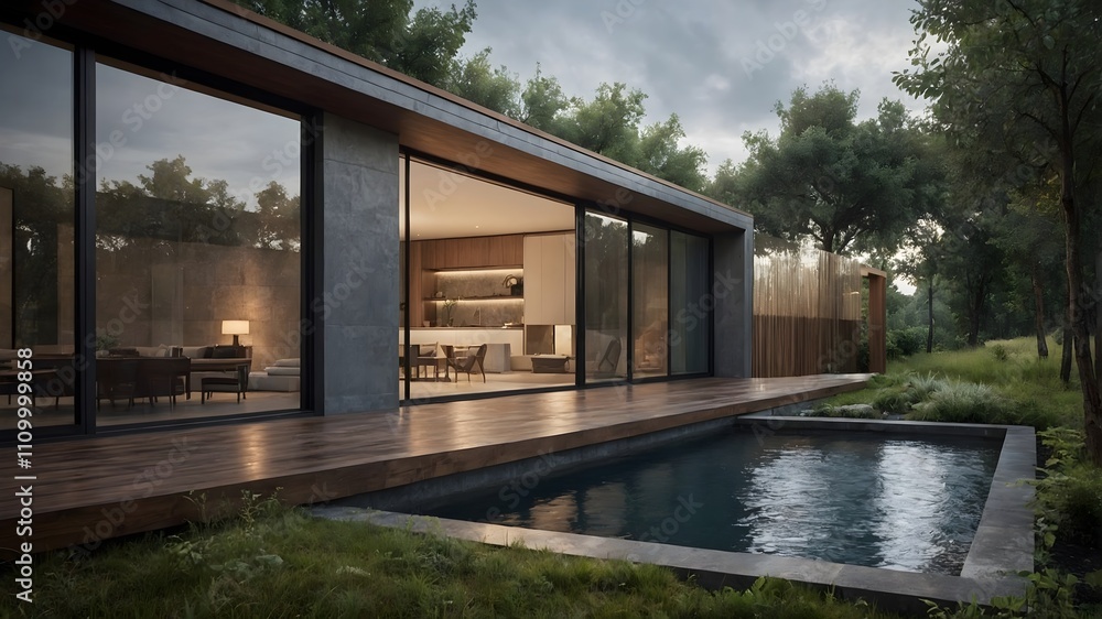 AI-generated Modern House with luxury hotel style and Portuguese-Polish country design, featuring natural materials, minimalist architecture, and scenic outdoor settings for sophisticated, high-qualit AI-generated Modern House with luxury hotel style and Portuguese-Polish country design, featuring natural materials, minimalist architecture, and scenic outdoor settings for sophisticated, high-qualit