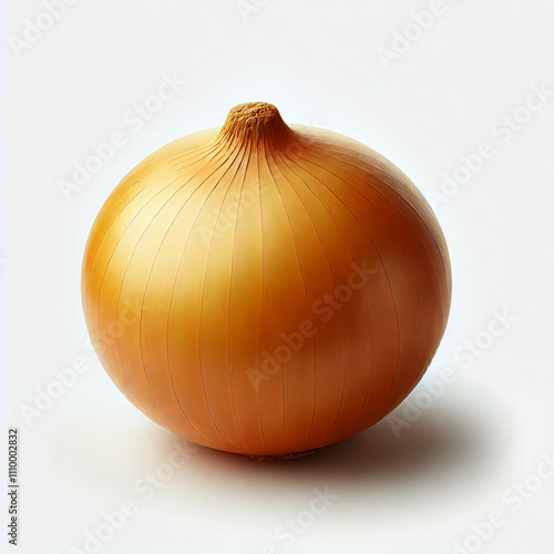 A yellow onion isolated on a white background.