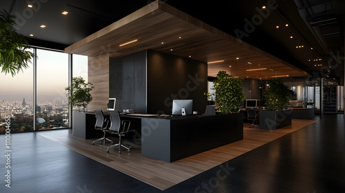 Wallpaper Mural Modern Office Space With Scandinavian Design and Natural Lighting Torontodigital.ca