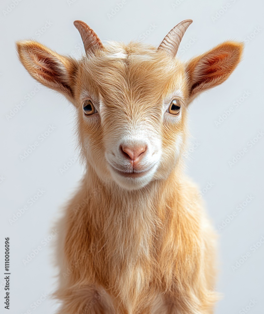 Fototapeta premium Cute Baby Goat Portrait