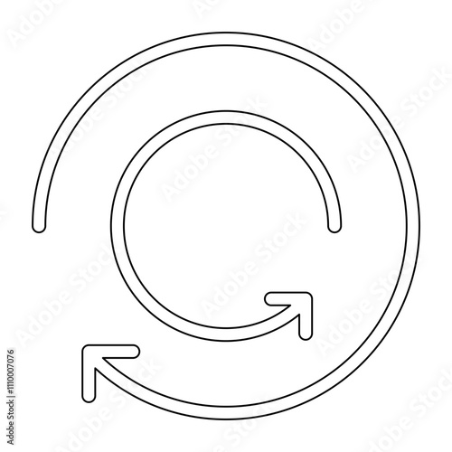 Refresh icon in line style