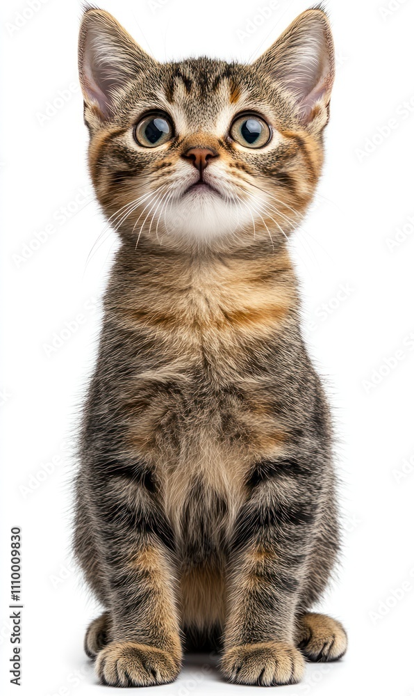 Adorable Kitten Looking Up Adorable Kitten Looking Up