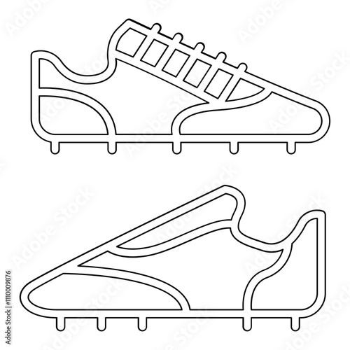 Cleats, stud icon in line style