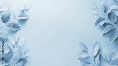 74.Minimal Abstract Blue and White Background for Eco Cosmetic Product Presentation