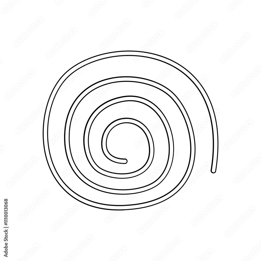Spring, coil and absorber icon in line style Spring, coil and absorber icon in line style