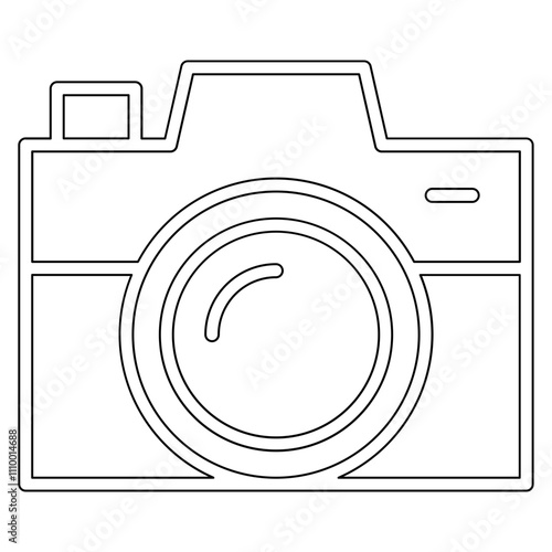Camera icon in line style