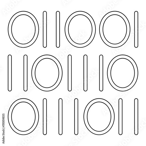Database icon in line style