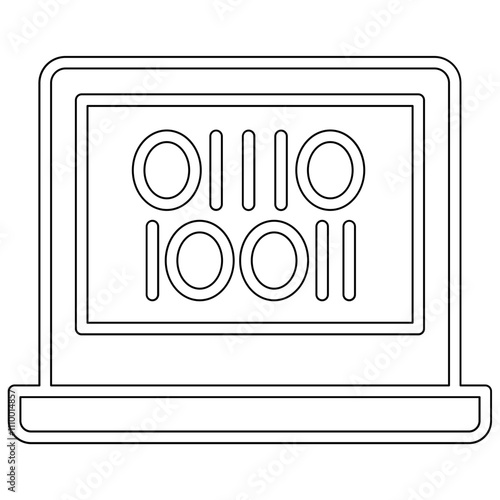 Database icon in line style