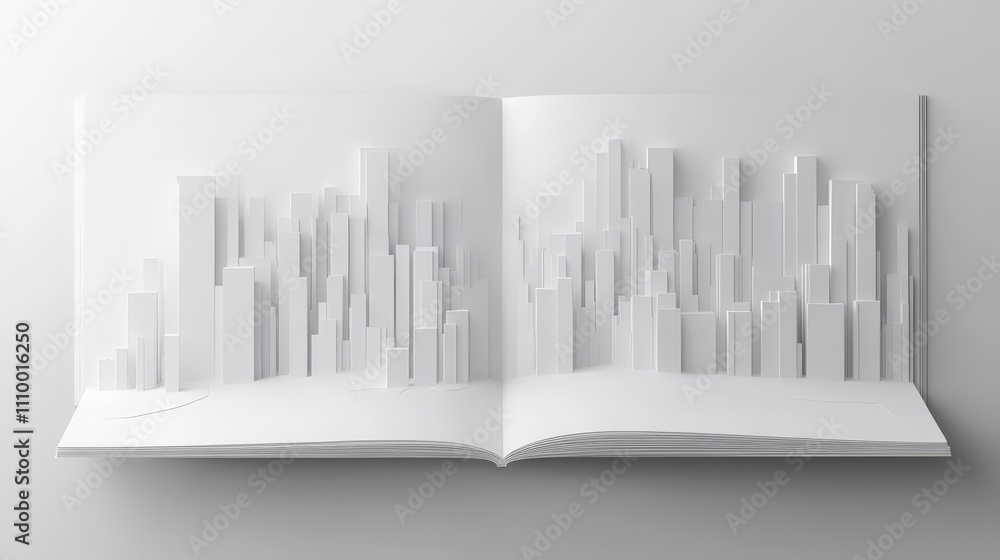 Minimalist White Cityscape Brochure Design