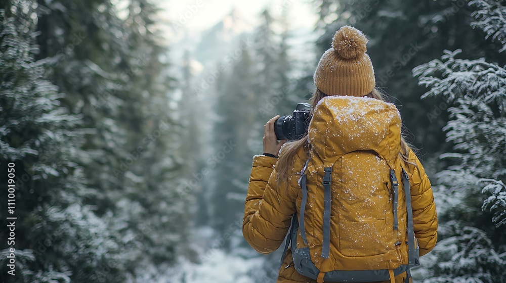 A young woman taking a photography class, adjusting her camera focus in a scenic outdoor location A young woman taking a photography class, adjusting her camera focus in a scenic outdoor location