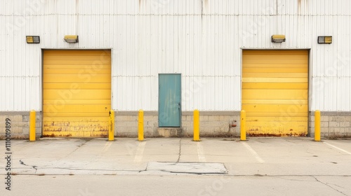 Bright Exterior of a Modern Industrial Building
