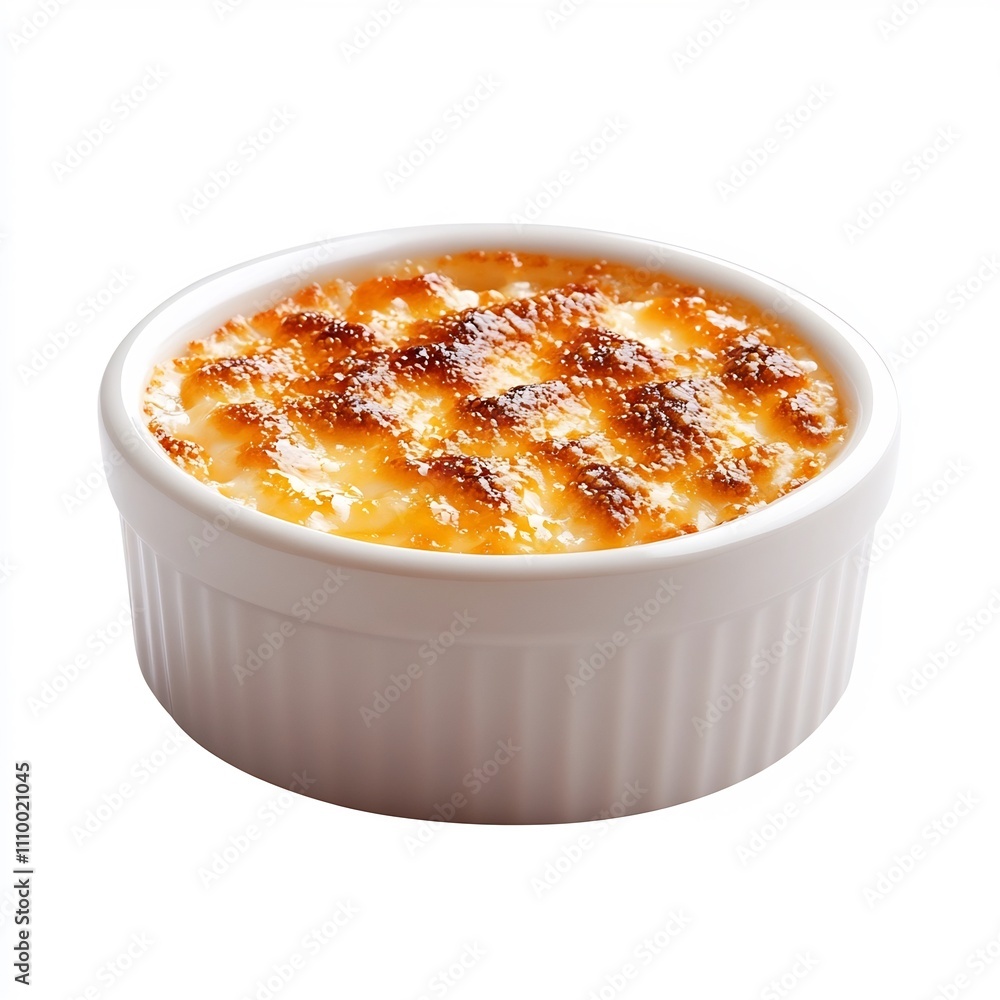 Macro Shot of Crispy Iranian Tahdig Side Dish on White Background Macro Shot of Crispy Iranian Tahdig Side Dish on White Background