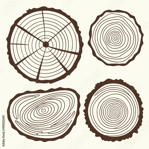 Cross Section of Tree Trunk and Stump: Explore Detailed Tree Rings, Wood Texture, and Natural Patterns Revealed Through Tree Trunk and Stump Cross Cuts, Showcasing the Beauty of Wood's Growth!
