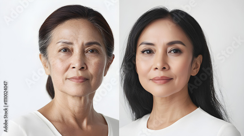 Asian Women, Aging Gracefully, Skincare, Beauty, Portrait