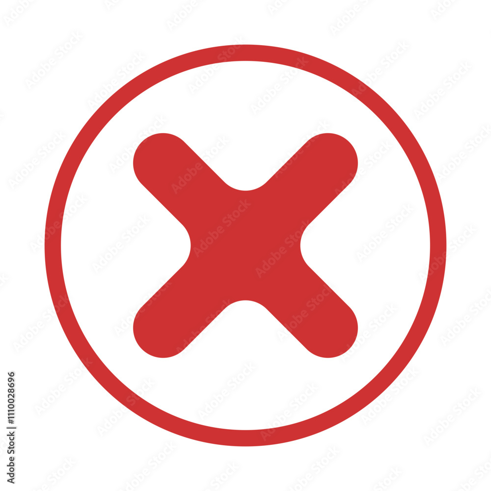 Obraz premium Cross Check Mark