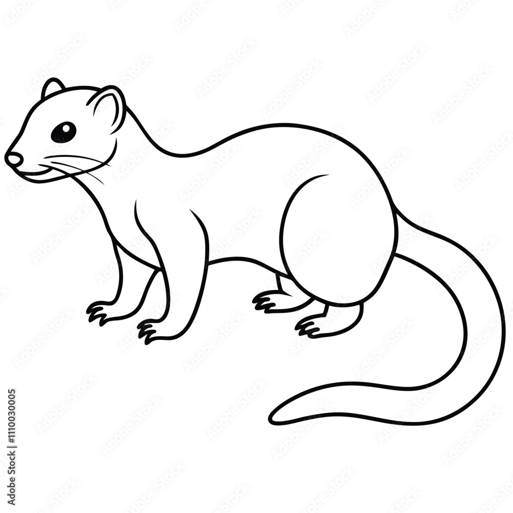 Fototapeta premium Mongoose Vector Illustration for Logo Design