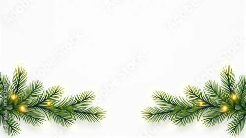 christmas background with branches