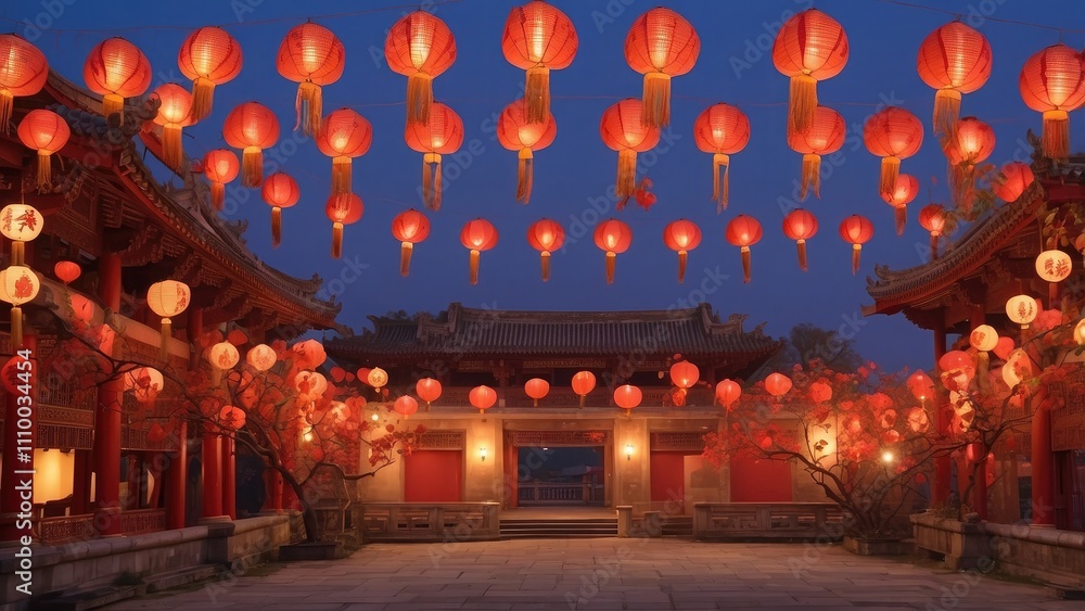 Obraz premium For the Chinese New Year, Chinese lanterns