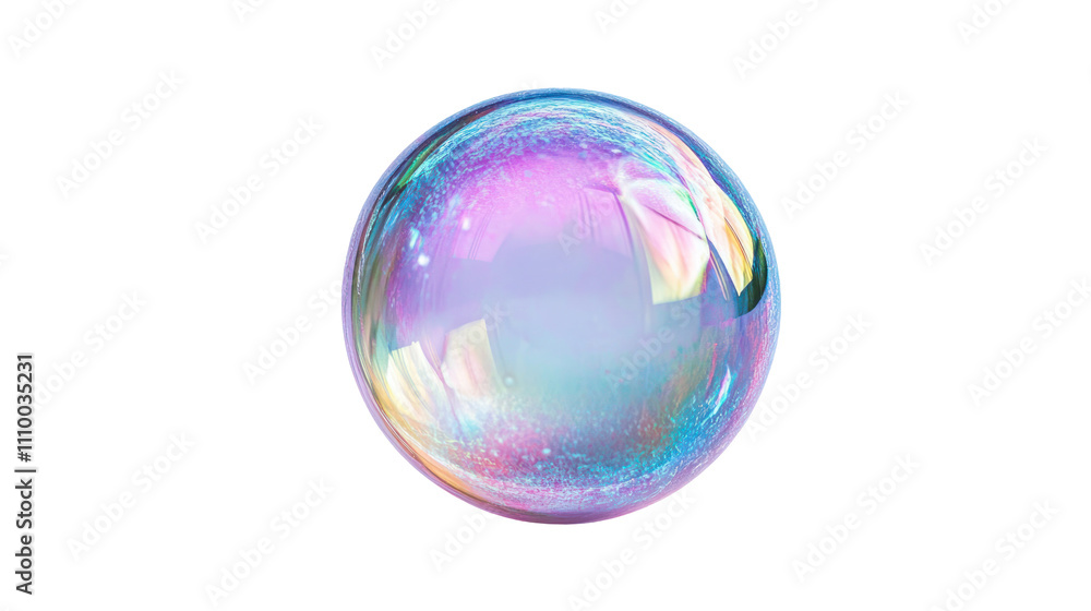 A shimmering soap bubble reflecting various colors and light, showcasing its delicate and translucent nature. A shimmering soap bubble reflecting various colors and light, showcasing its delicate and translucent nature.